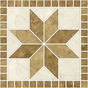 Samolepicí nálepky na kachličky béžové obkladačky hvězdice, květy, dekorace na dlaždičky - Tile Cover Beige Flowers